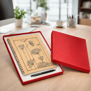 Wiro notebook A4 size and pen in a box