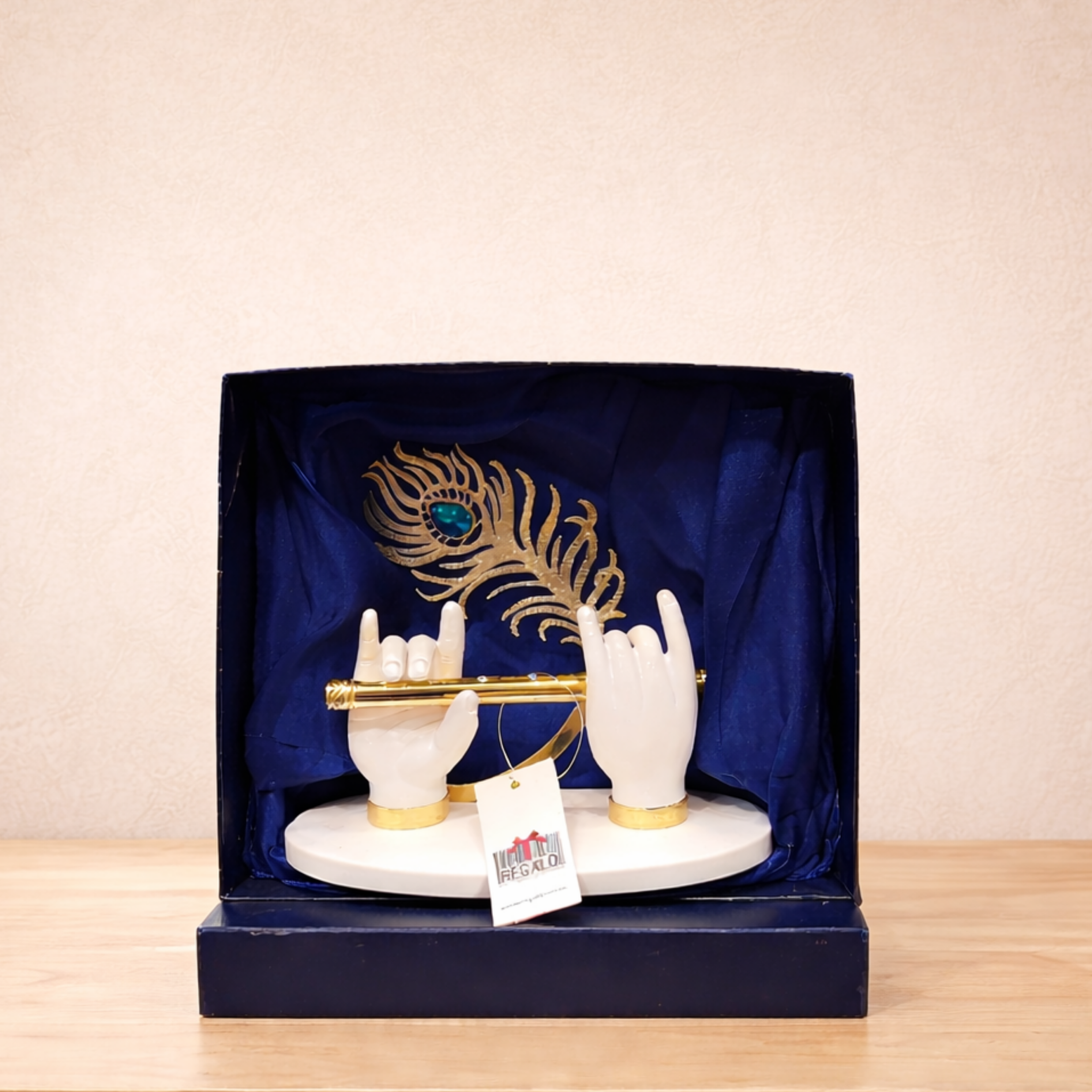 divine melody krishna flute showpiece