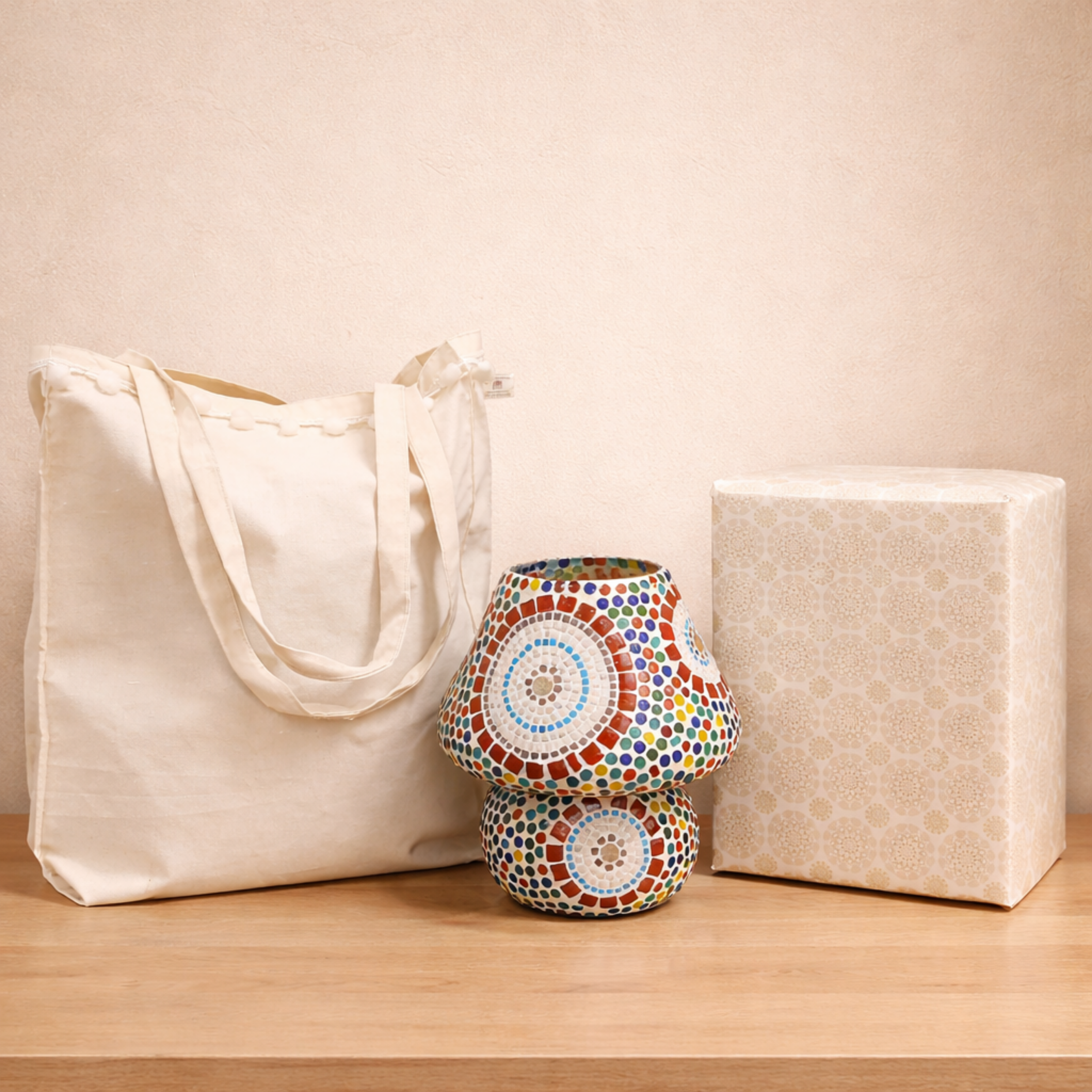 aura mosaic glow table lamp