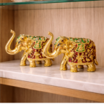 royal prosperity elephant duo showpiece