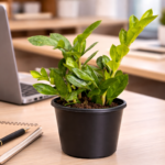 elegant zz plant in premium pot – corporate green gift solution