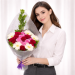 classic rose & daisy harmony bouquet