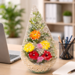 radiant gerbera & rose corporate bouquet