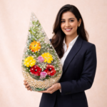 radiant gerbera & rose corporate bouquet