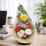 sunlit gerbera & rose corporate elegance bouquet