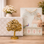 golden prosperity tree showpiece