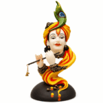peacock krishna decorative idol