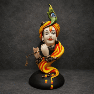 peacock krishna decorative idol