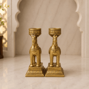 royal horse candle holder set