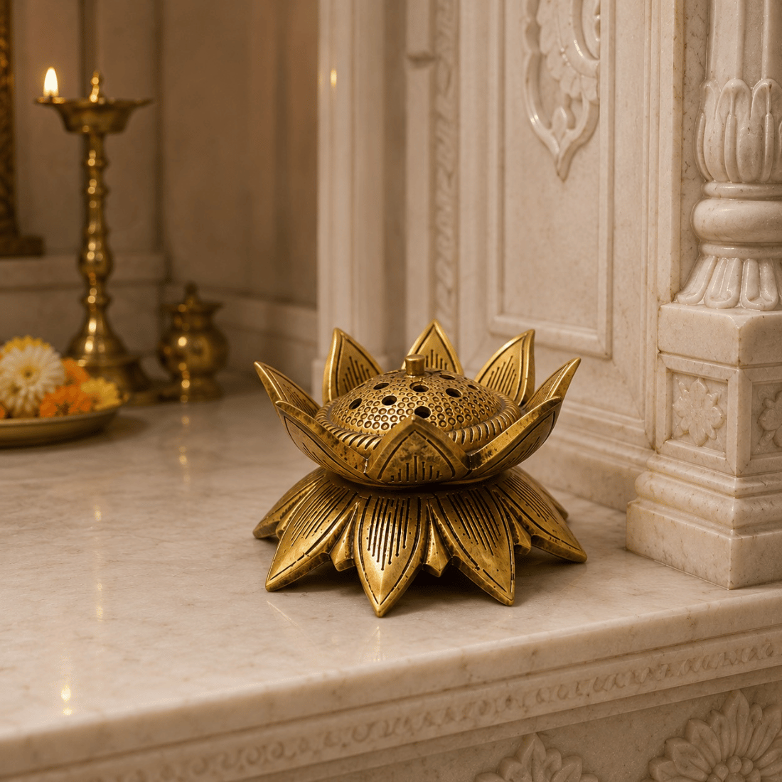 lotus aura incense holder